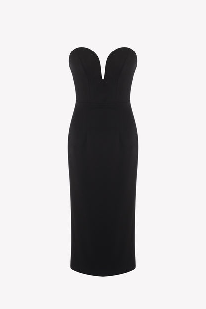 ASTRID Midi Dress in Black