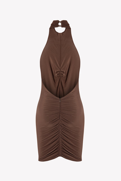 ARIS Mini Dress in Brown