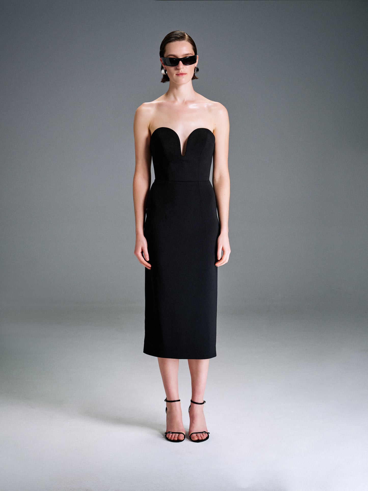 ASTRID Midi Dress in Black